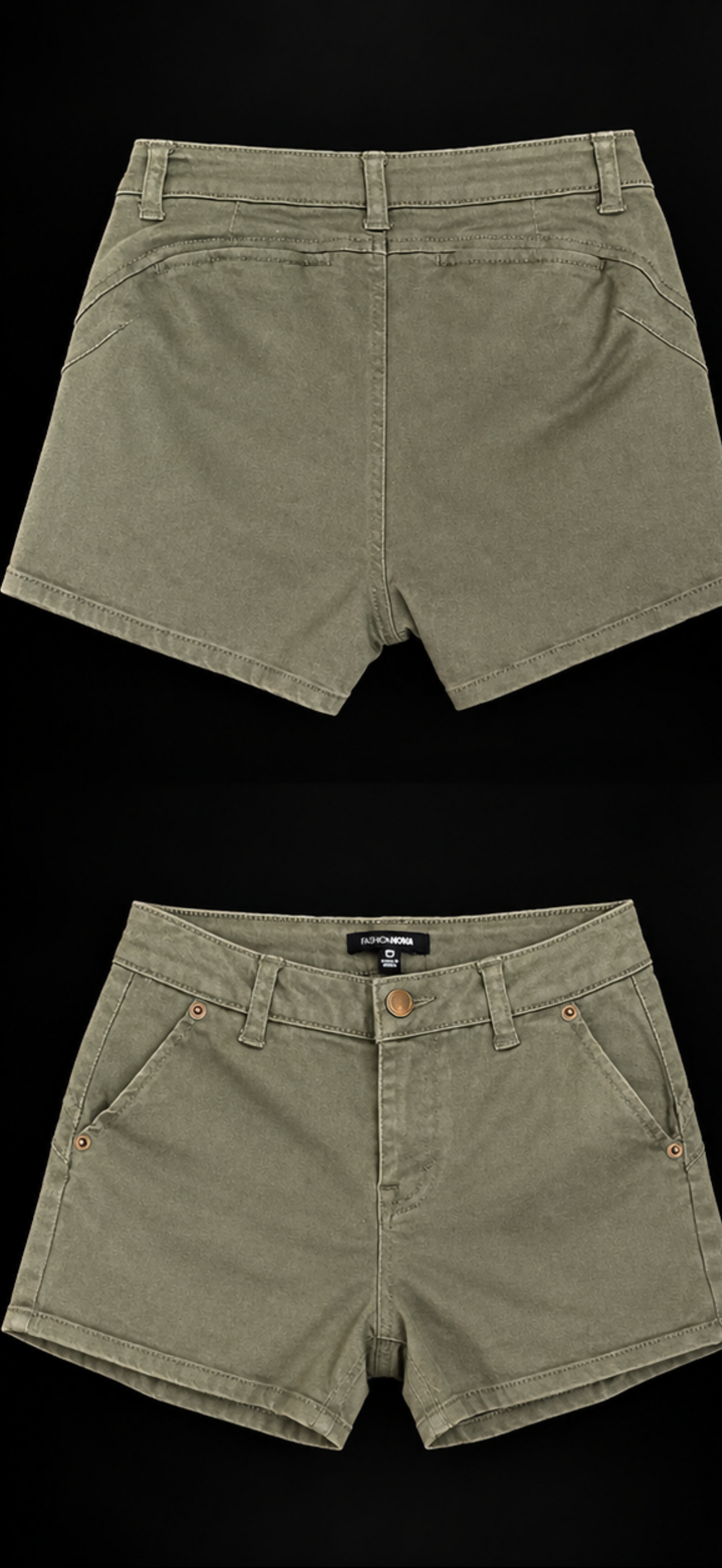 Fashion Nova Olive Shorts