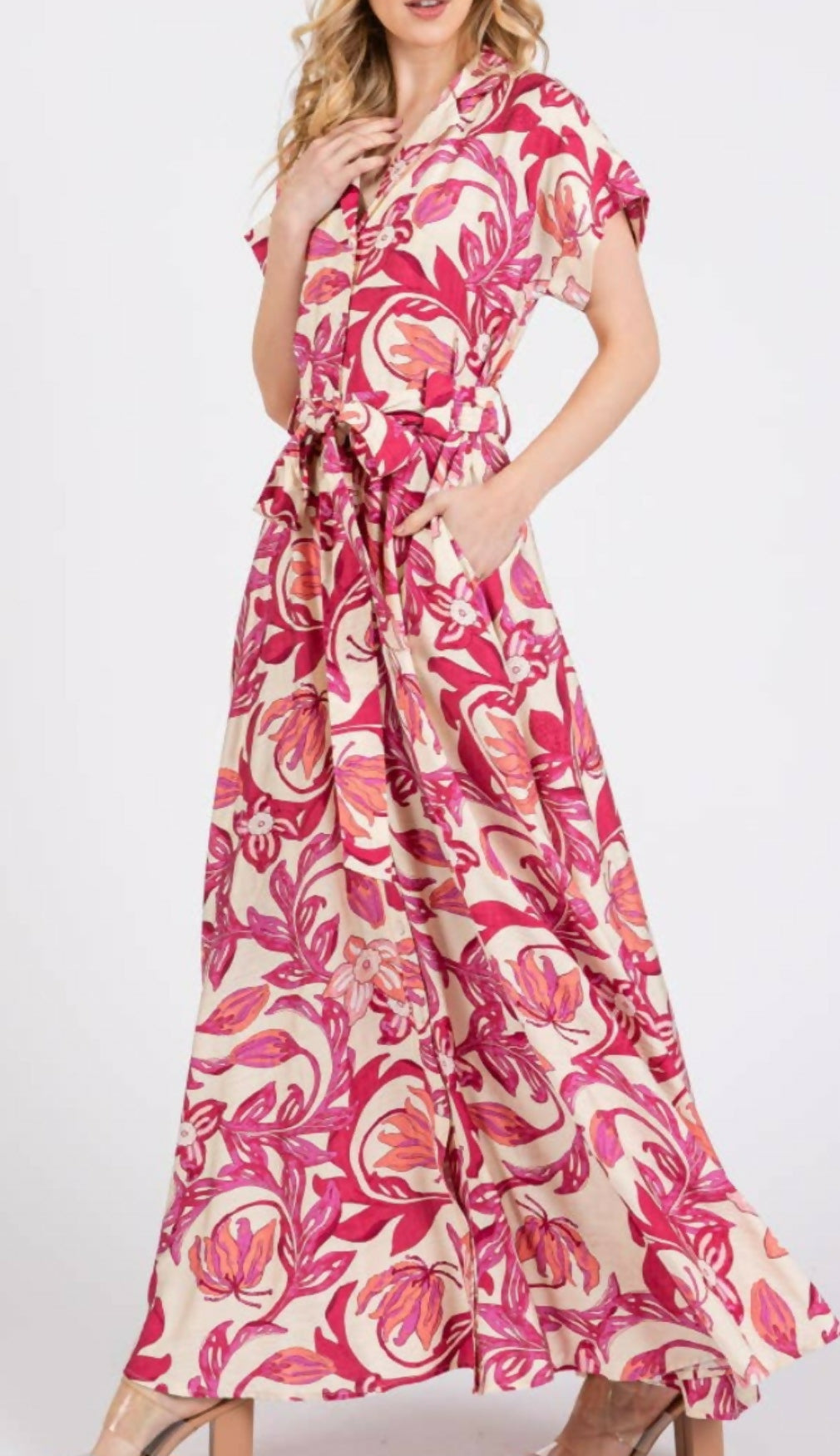 Botanical maxi dress