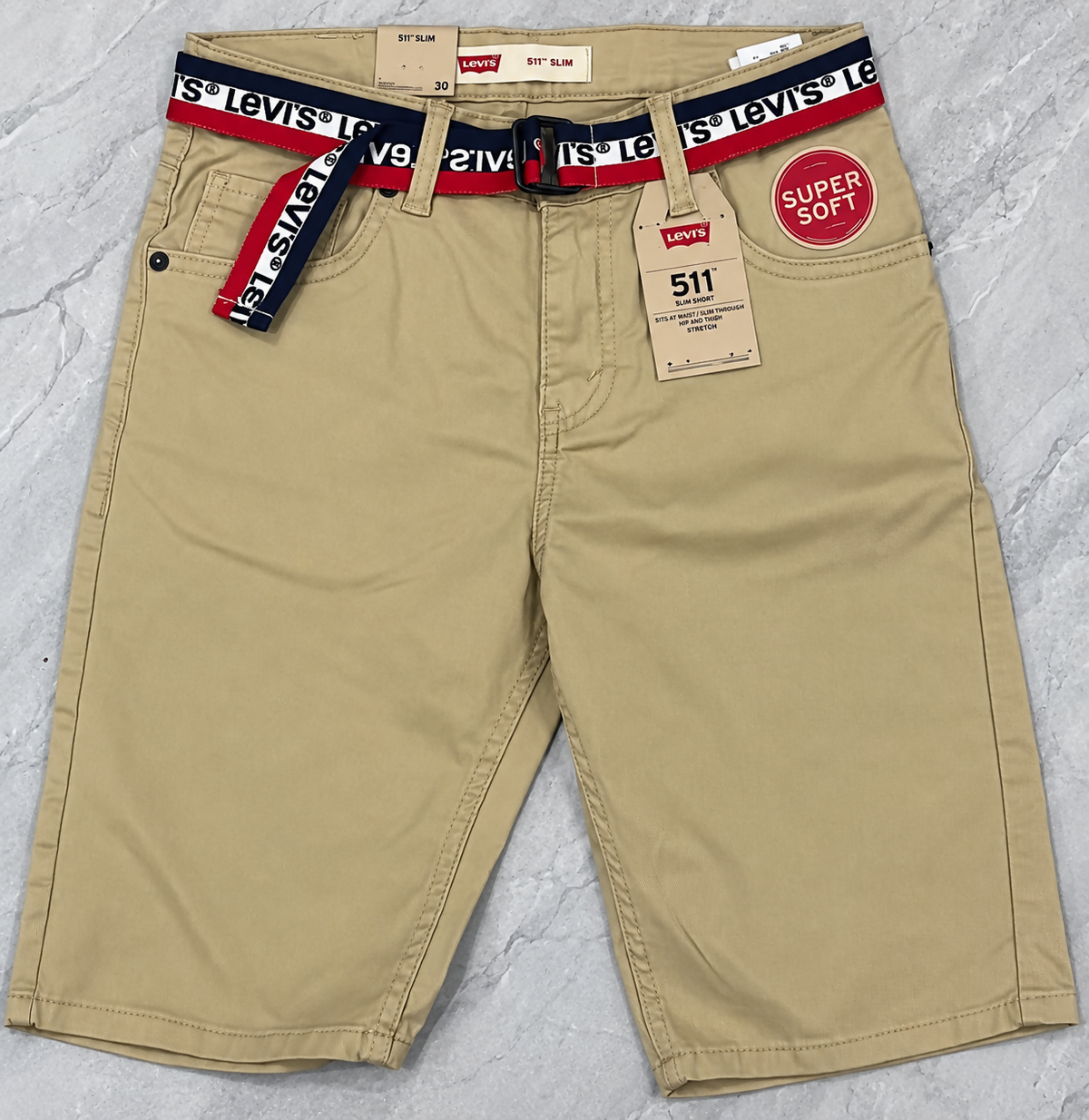 Levi 511 Boys Shorts with belt size 14 (brand new)