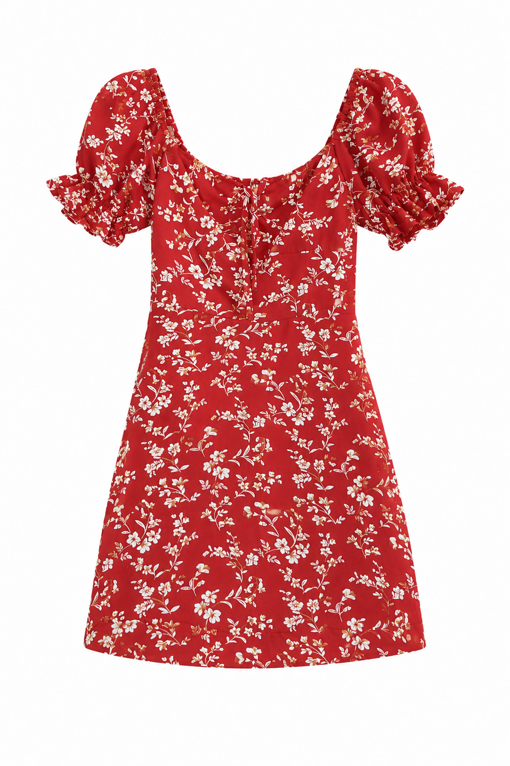 Shein Red Floral Dress