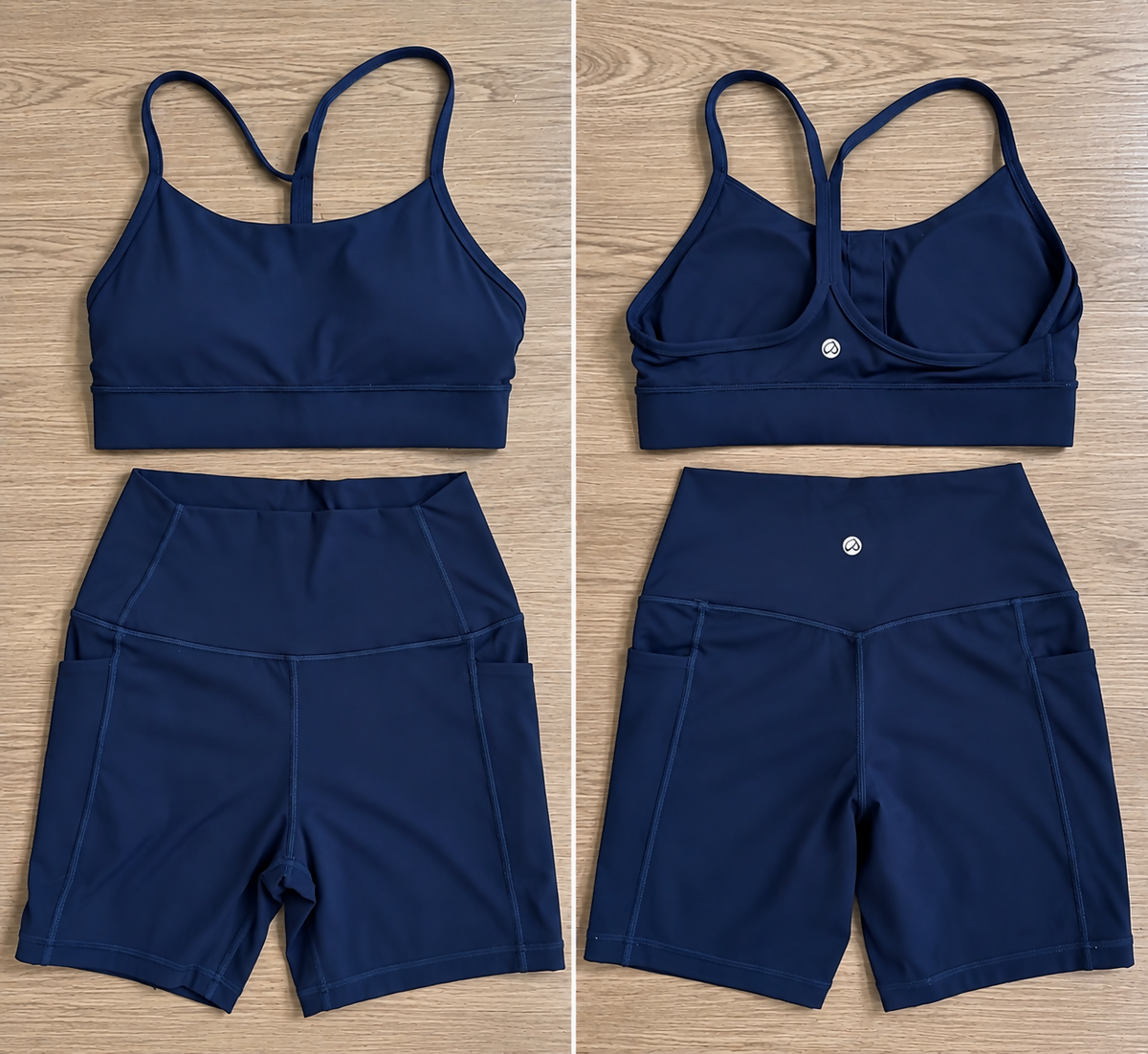 CRZ yoga sports bra + shorts set