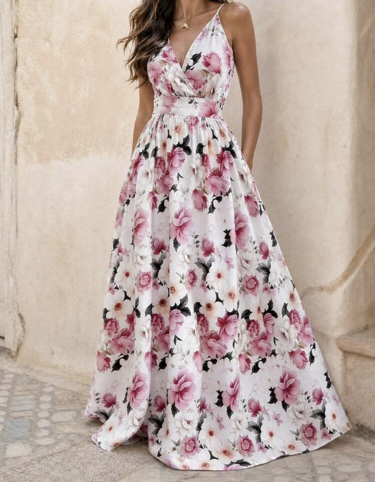 Shein Pink Floral Dress
