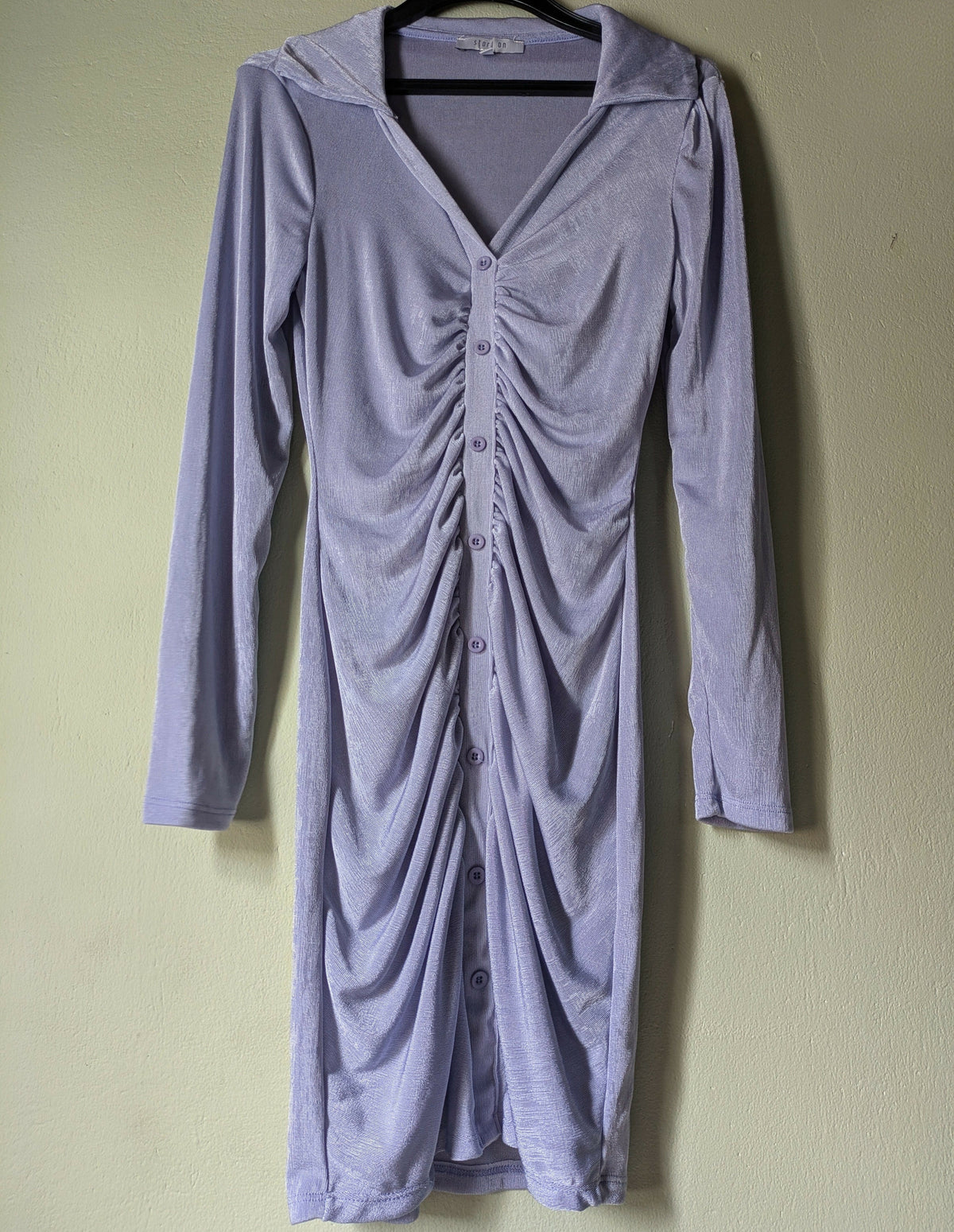 Fashionnova Periwinkle Shirt Dress