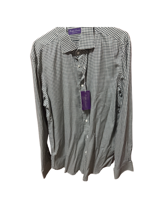 Ralph Lauren Purple Label Gingham Dress Shirt – Green/Cream, NWT (Sz 16½)