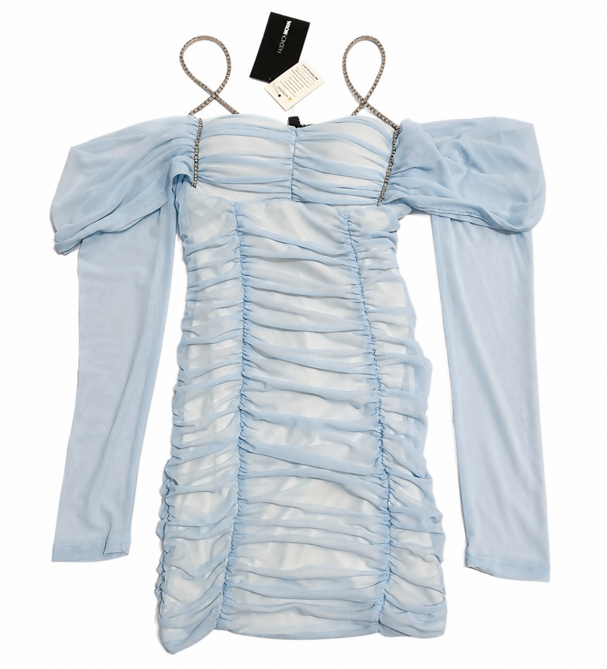 Fashion Nova Ella After Party Ruched Mini Dress