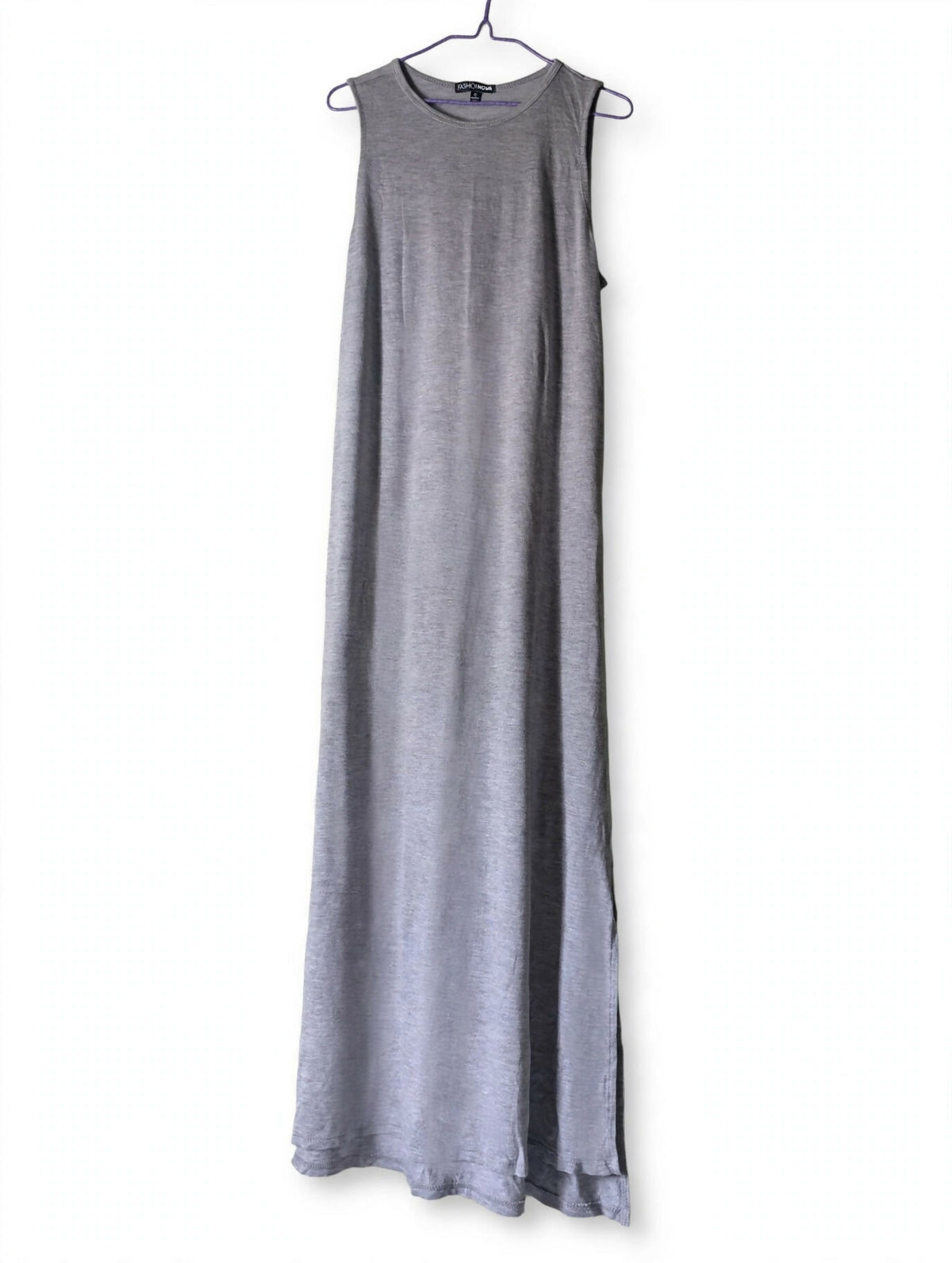 Fashionnova Grey Casual Midi Dress