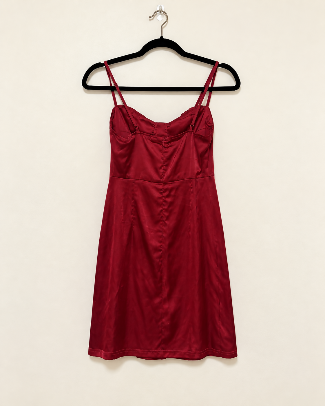 Dark Red Mini Dress