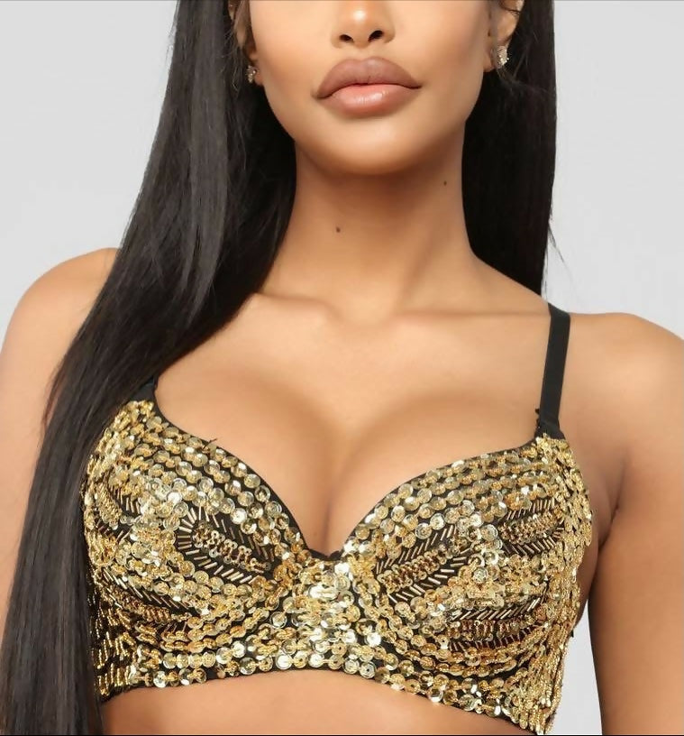 (NEW) Show Them Up Sequin Bralette