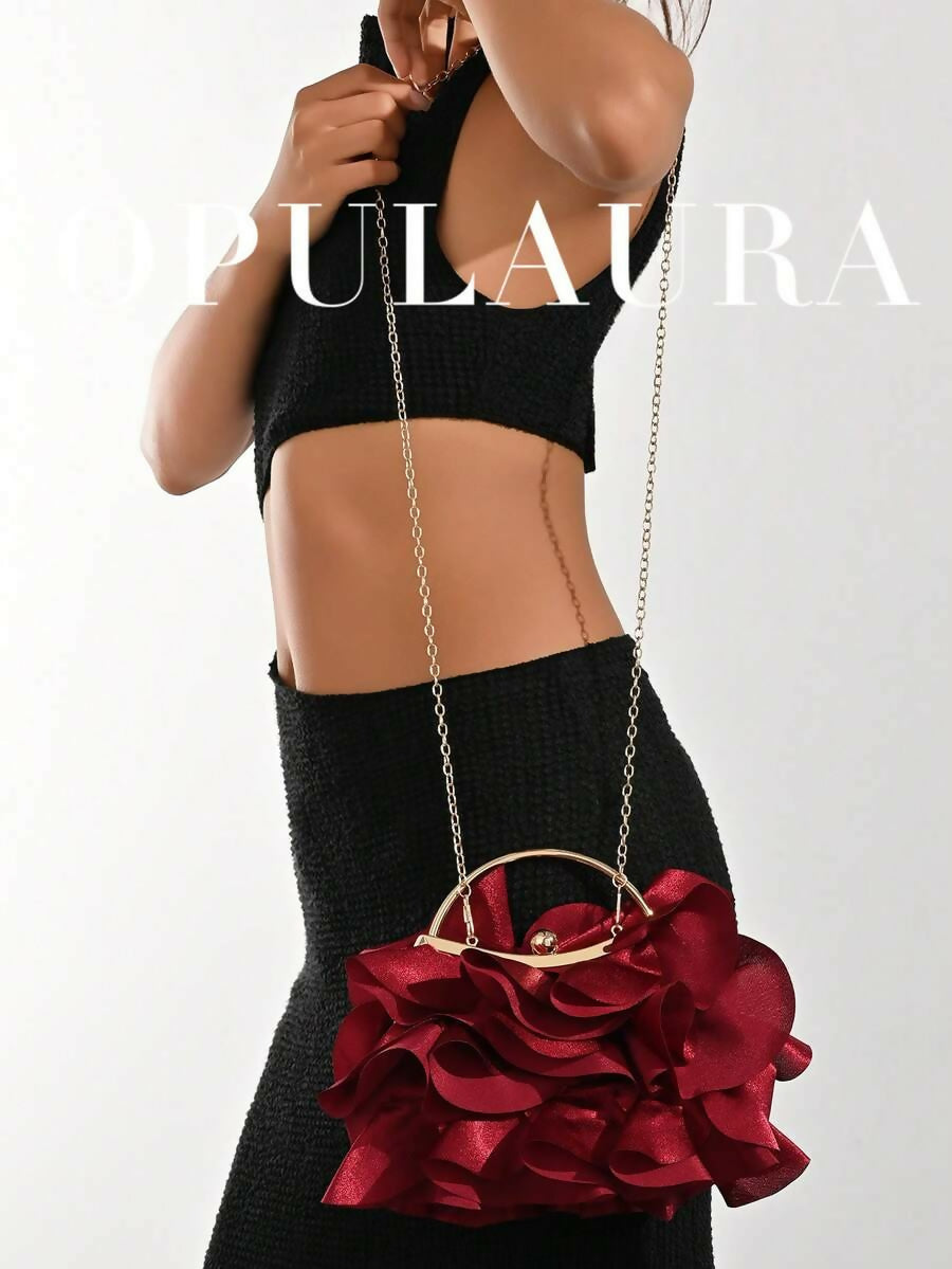 OPULAURA PETAL CLUTCH BAG
