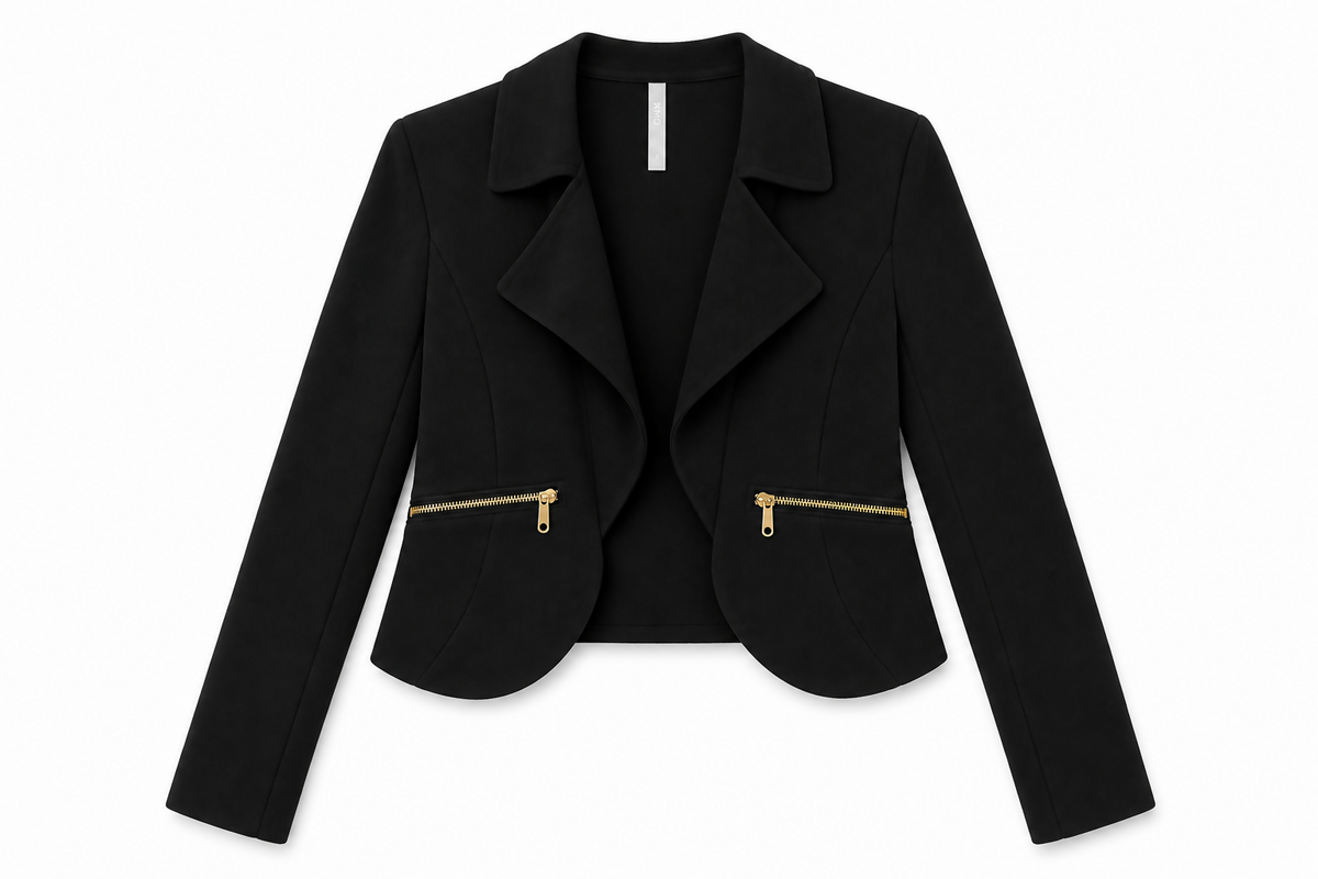 Black Cropped Blazer