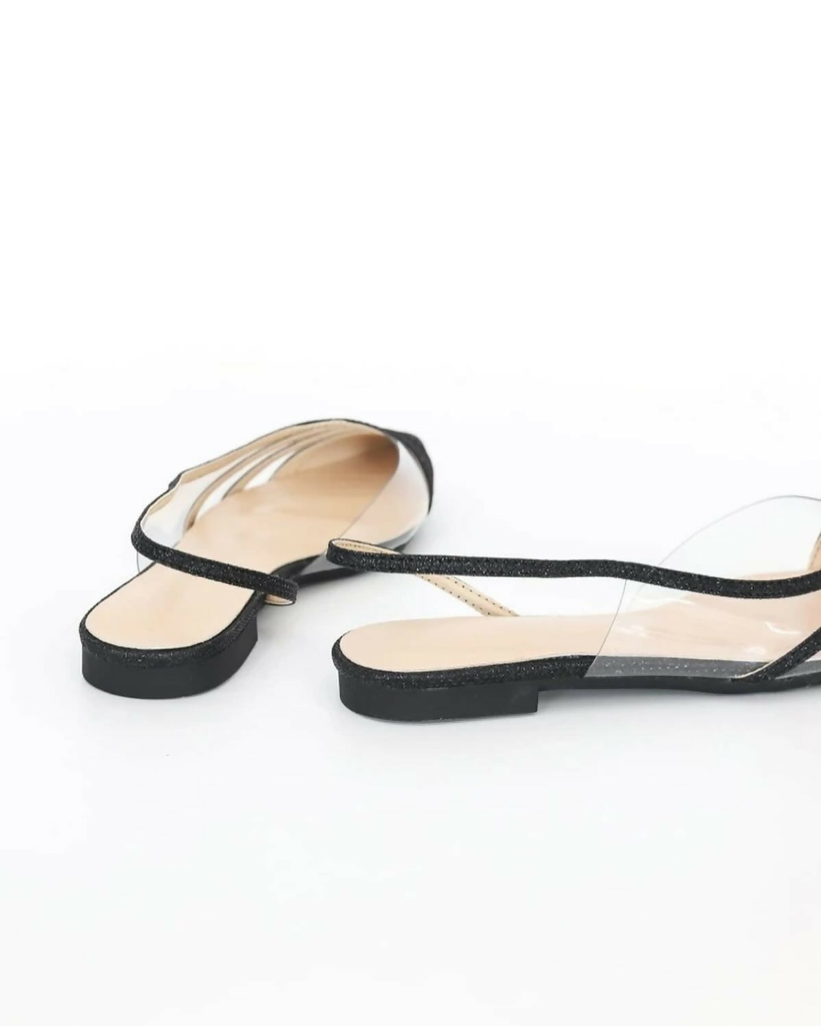 (NEW) Glitter Slingback Flats