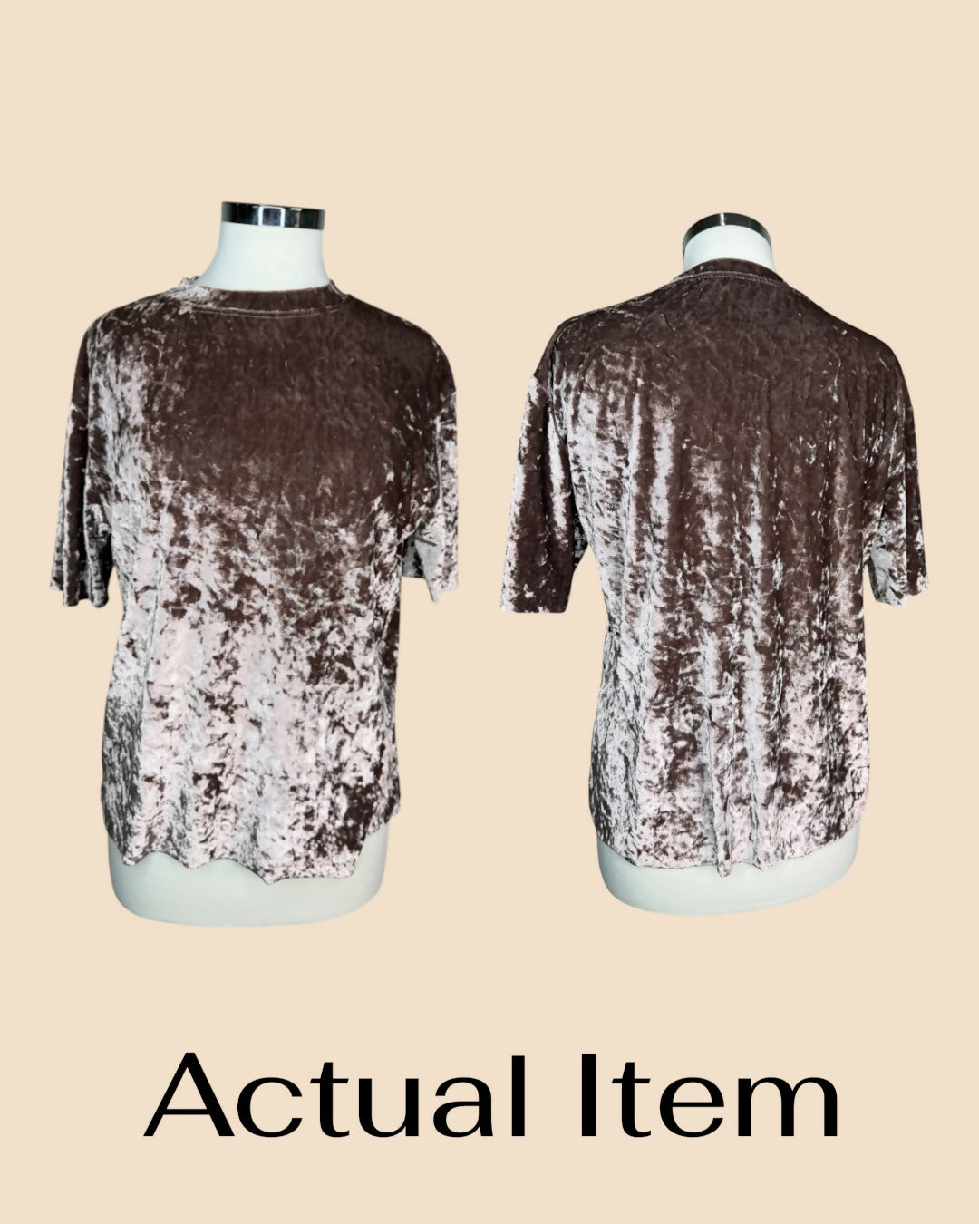 Rose Mauve Velvet T-Shirt