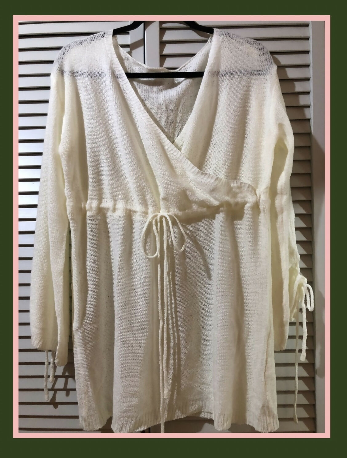 Knit dress cover up