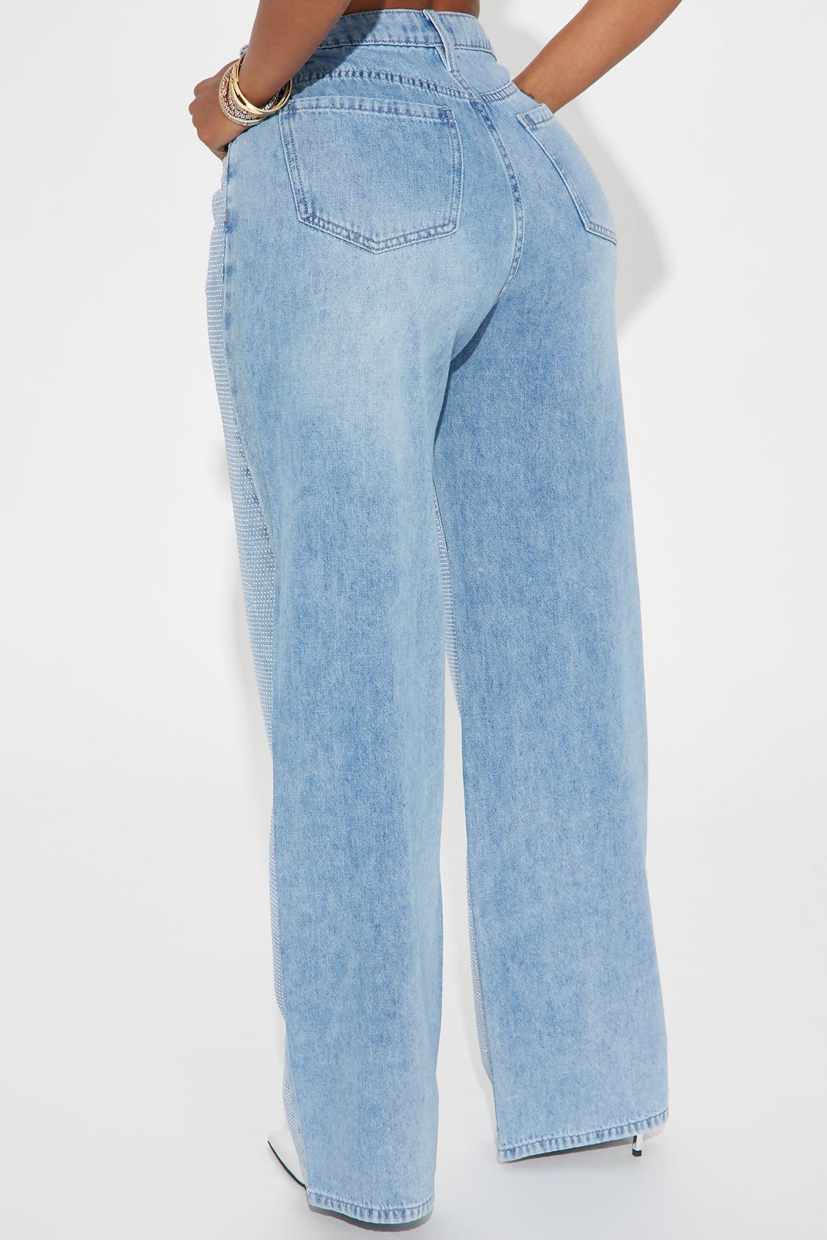 Embellished Baggy Jeans