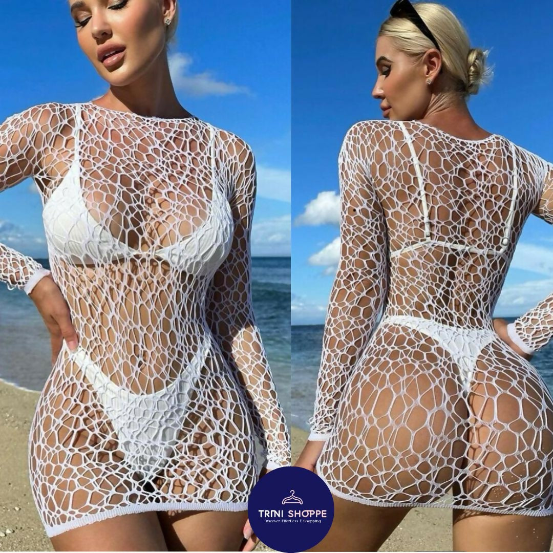 Coverup Fishnet Dress