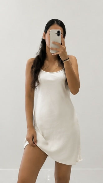 Ivory Satin Mini 🤍