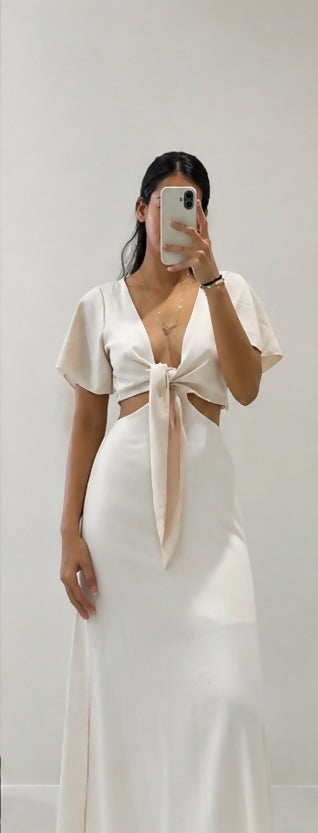 Ivory Tie White ✨