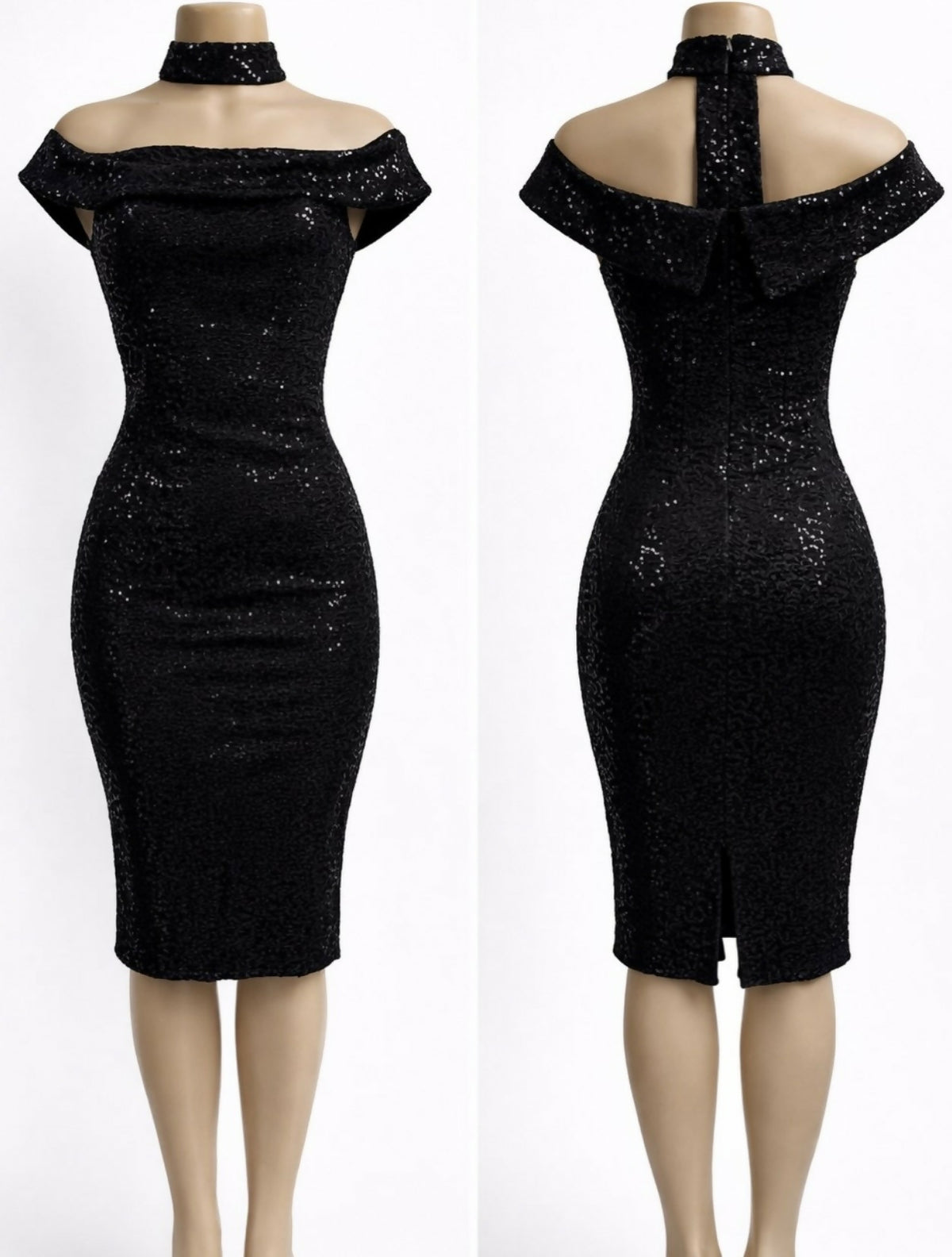 The Evening Icon Black Cocktail Dress