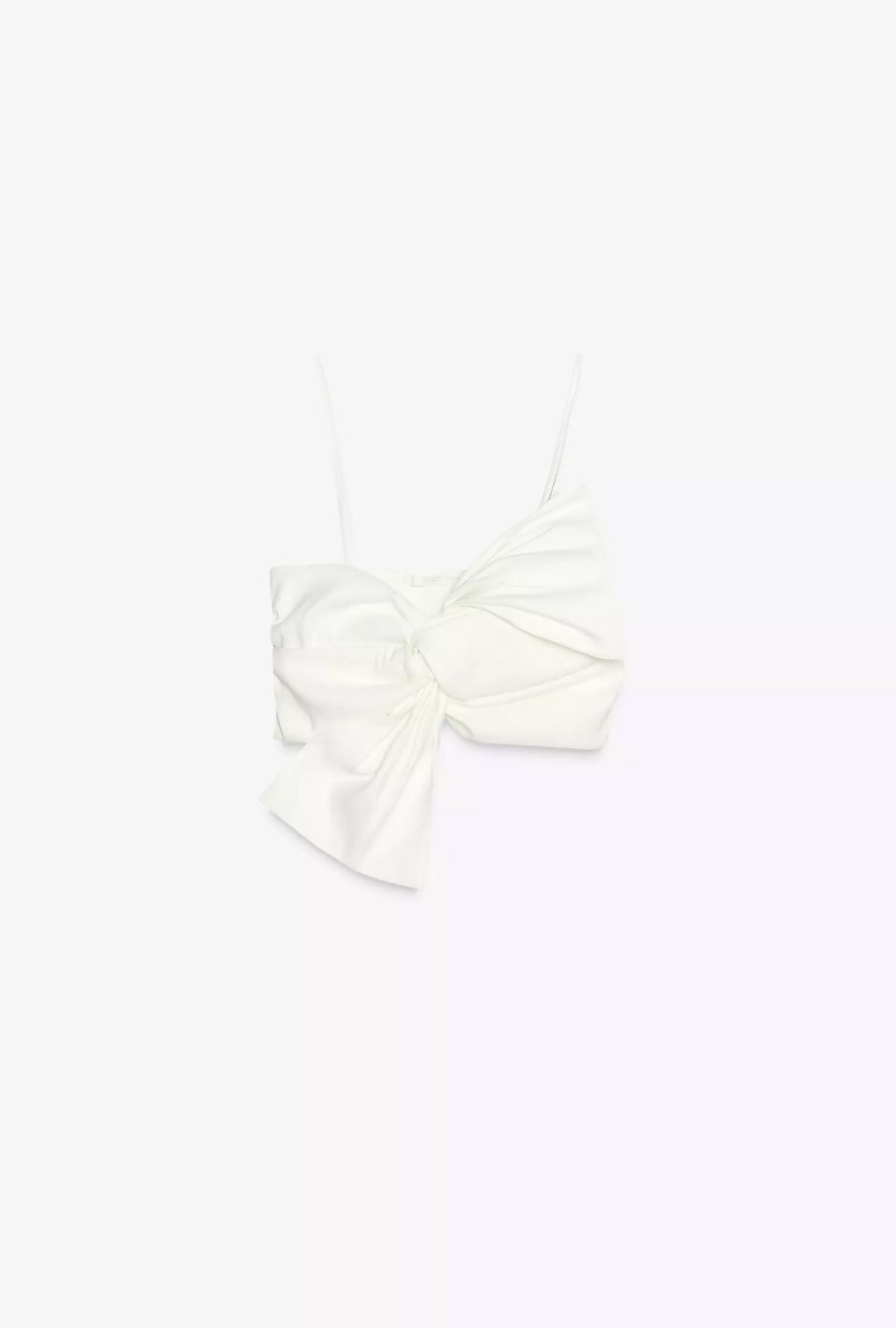 ZARA MAXI BOW CROP TOP