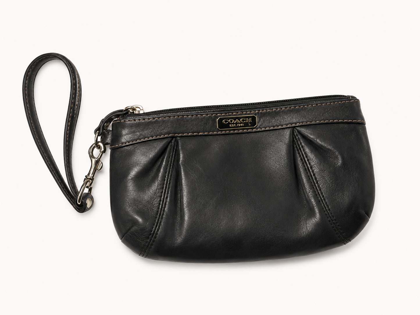 Original Leather Coach Wristlet