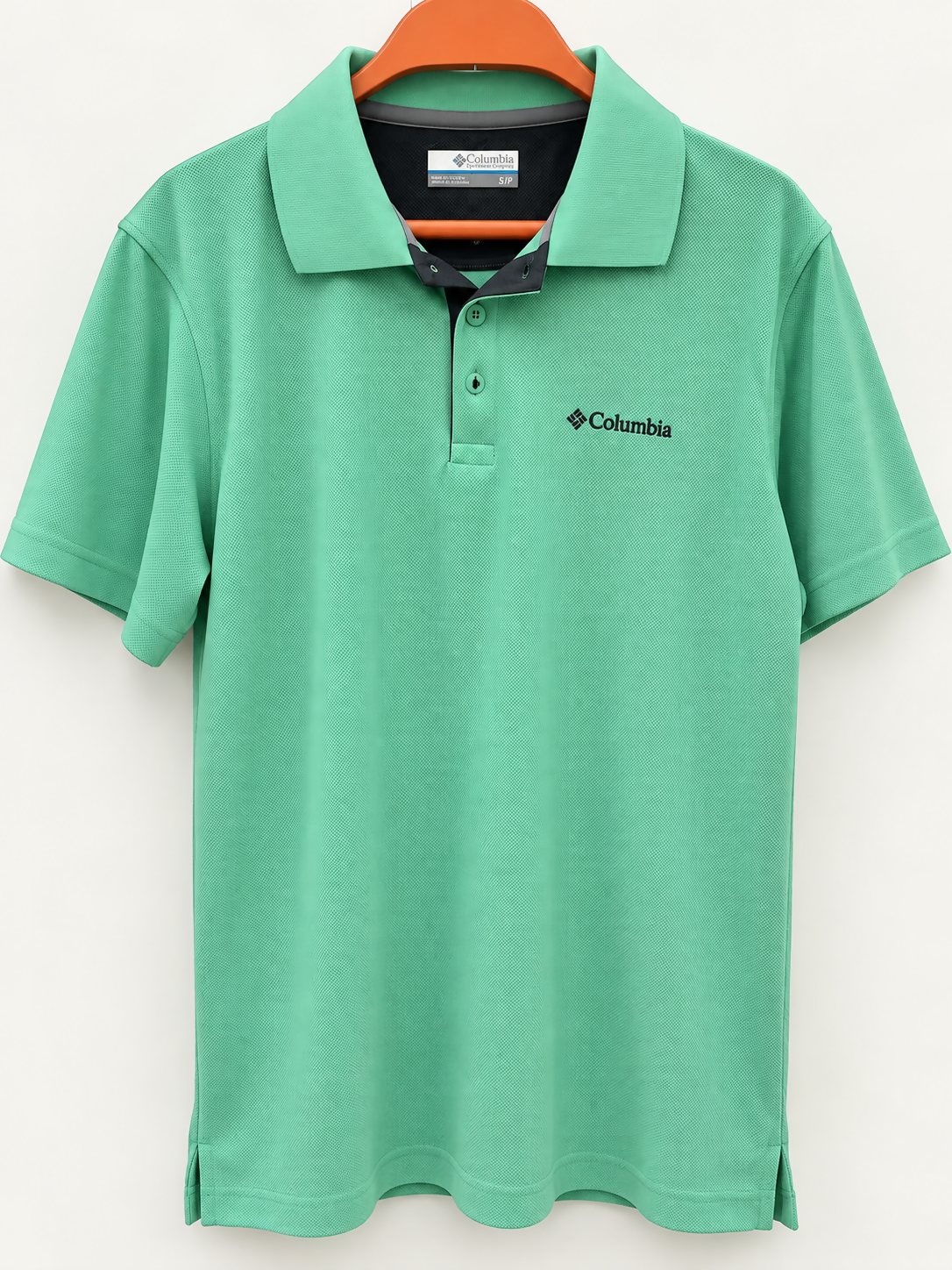 Columbia Men’s Mint Green Polo Shirt – Size S