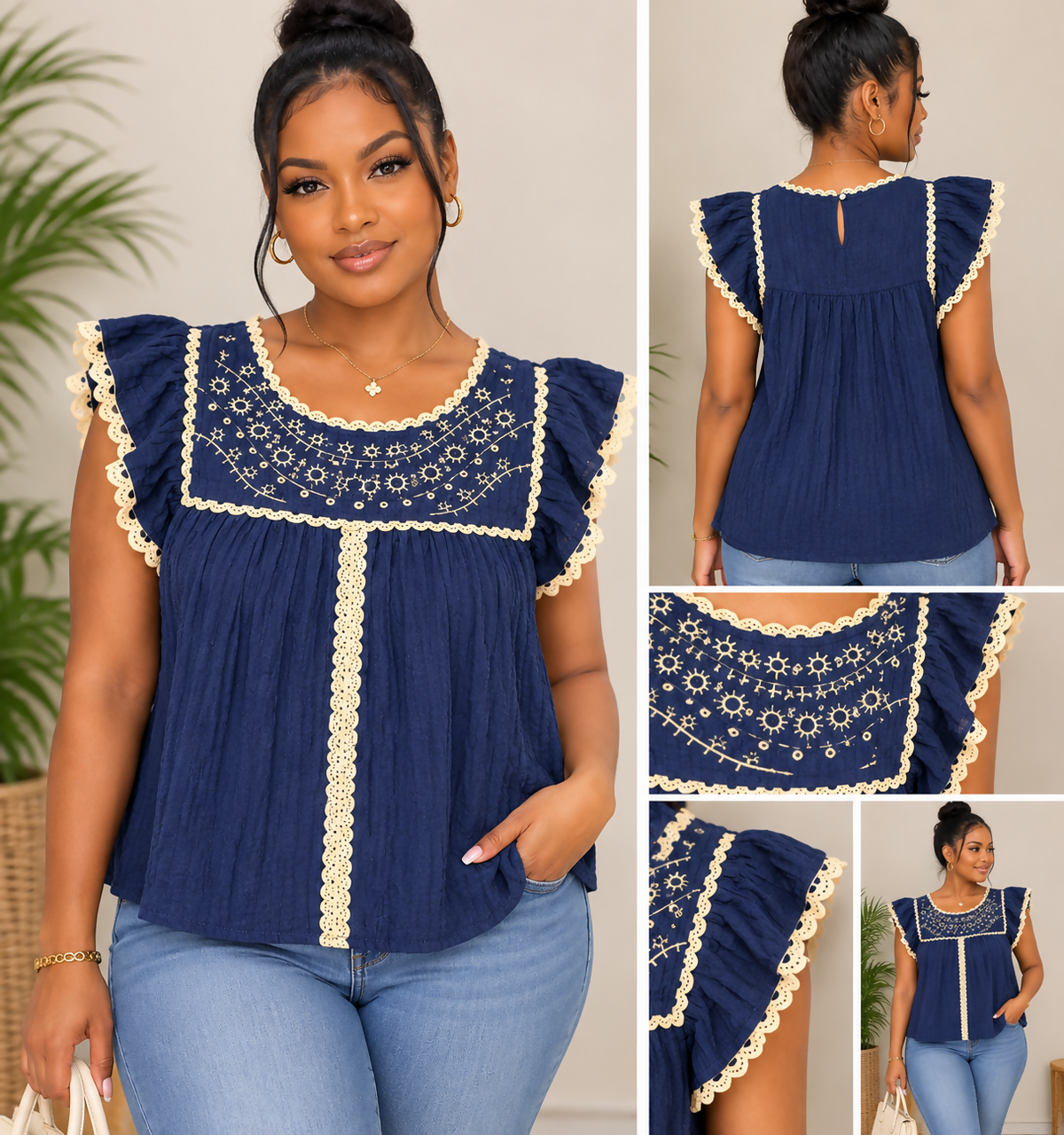 Embroidered Top