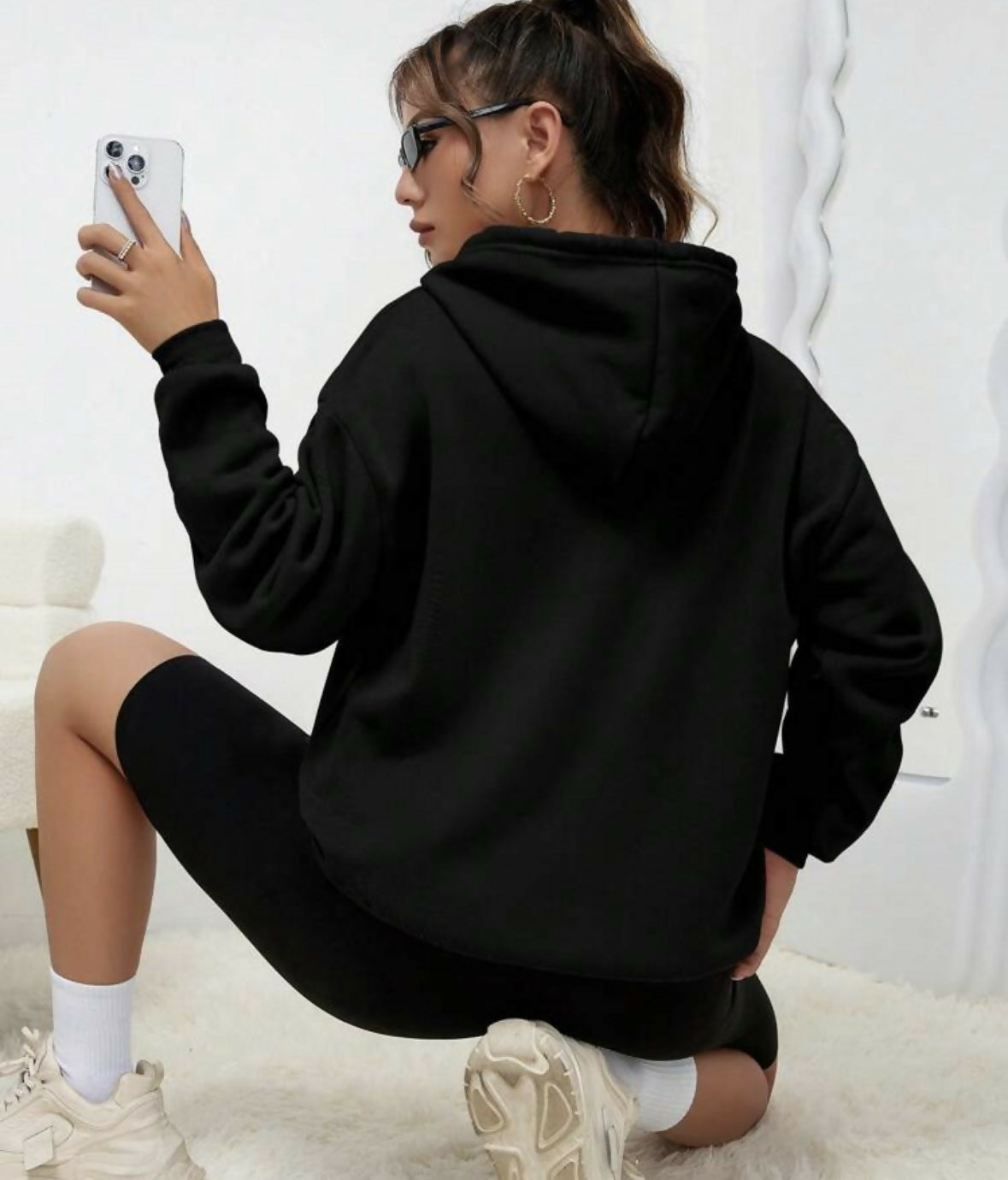 Heart Print Hoodie