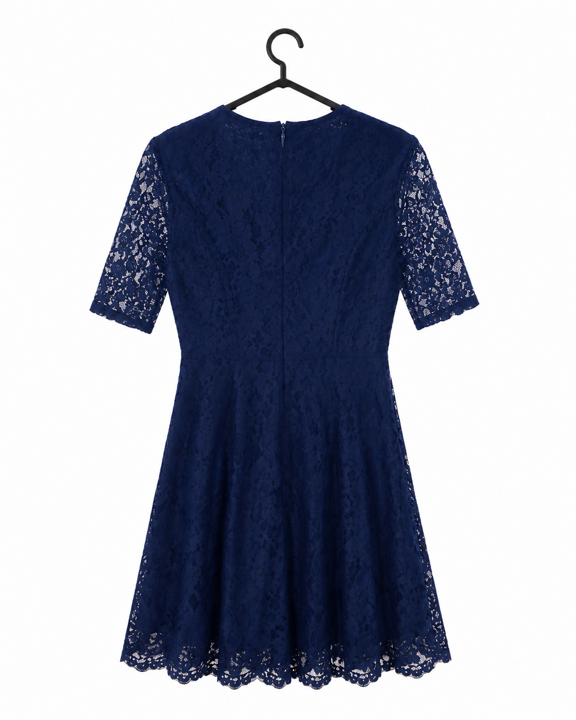 Gabby Skye Royal Blue Lace Fit-and-Flare Dress | Size 6 | Like New