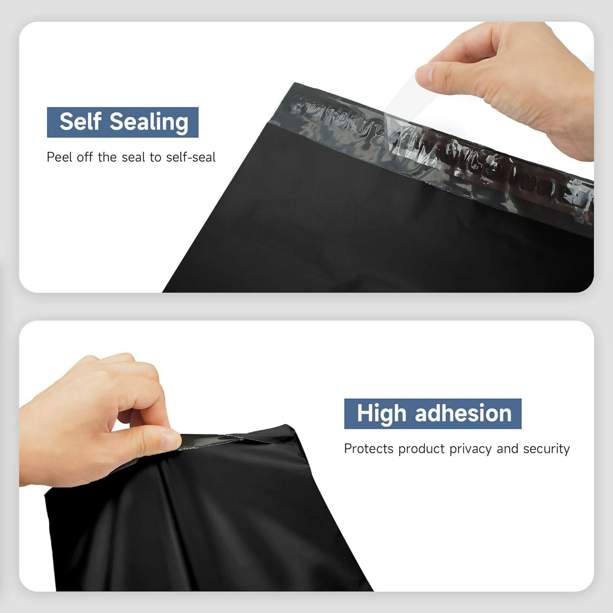 Black Poly Mailers 10x13 in
