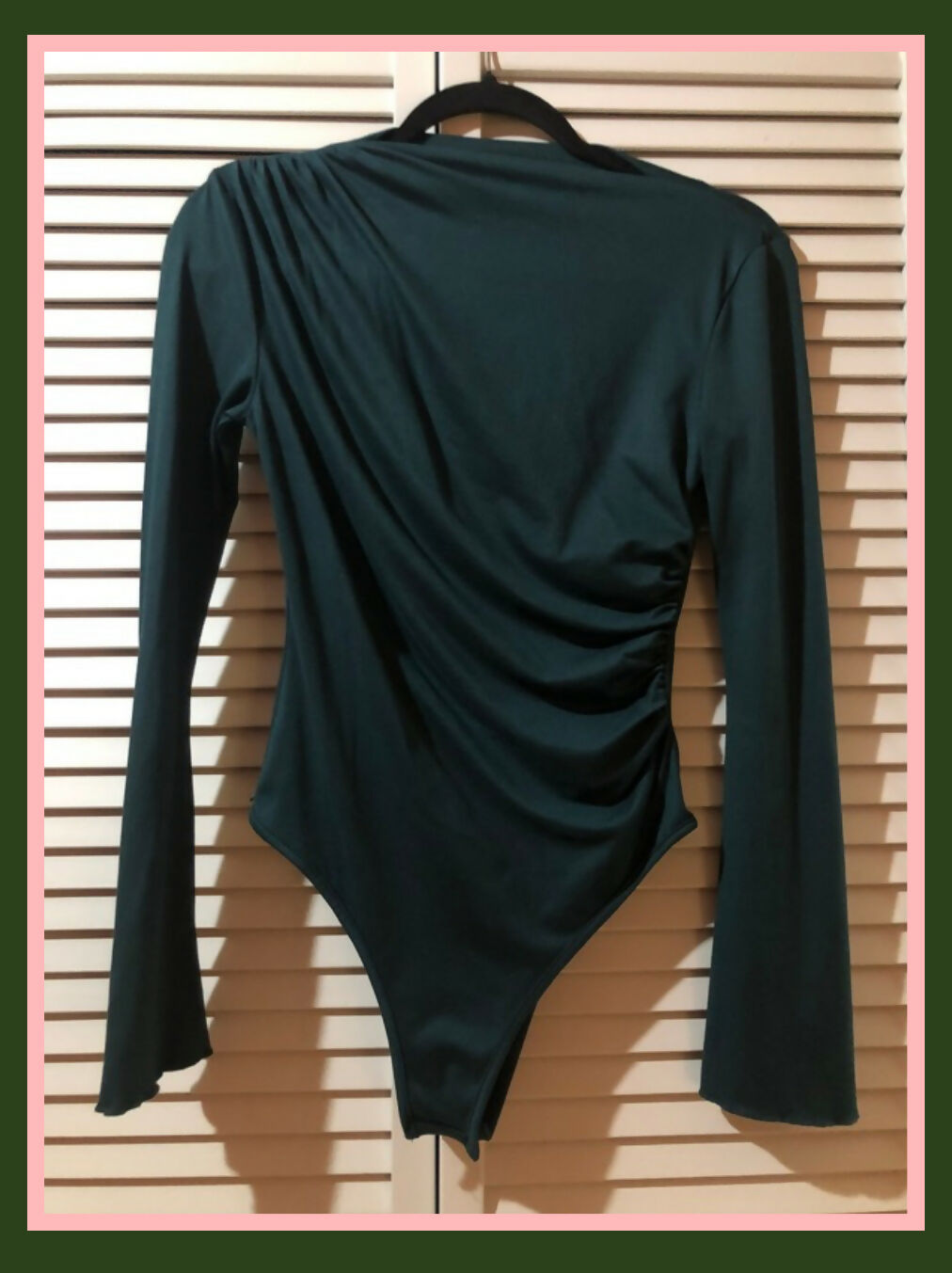 SHEIN fitted ruched bodysuit