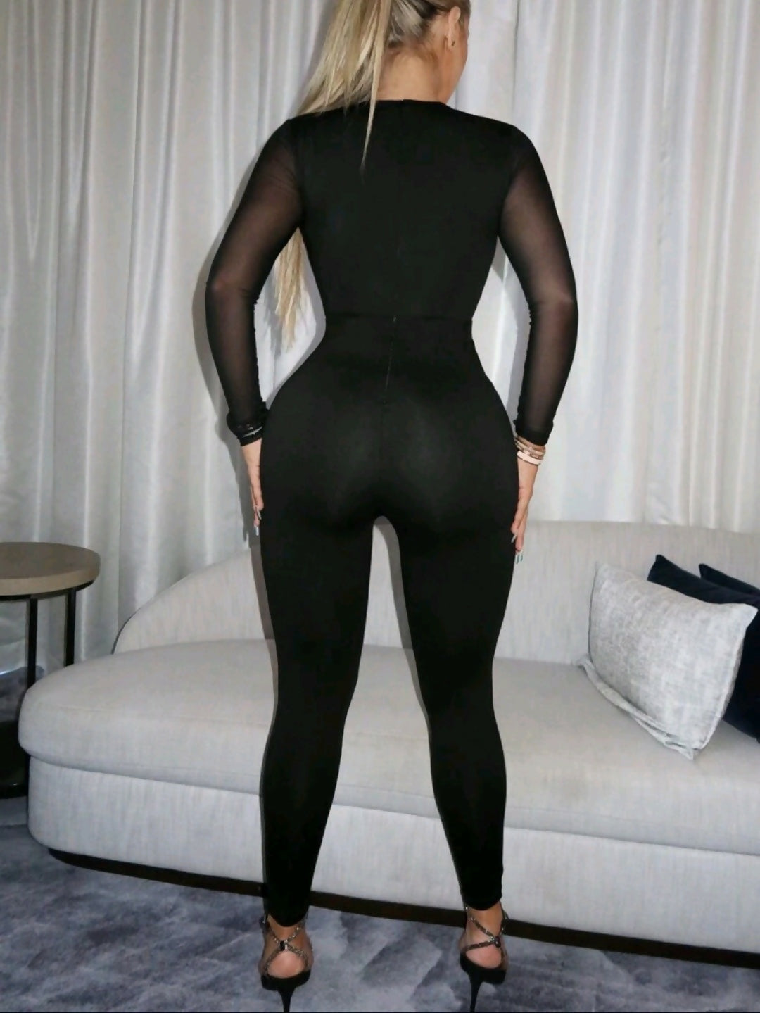 Sexy Mesh Jumpsuit