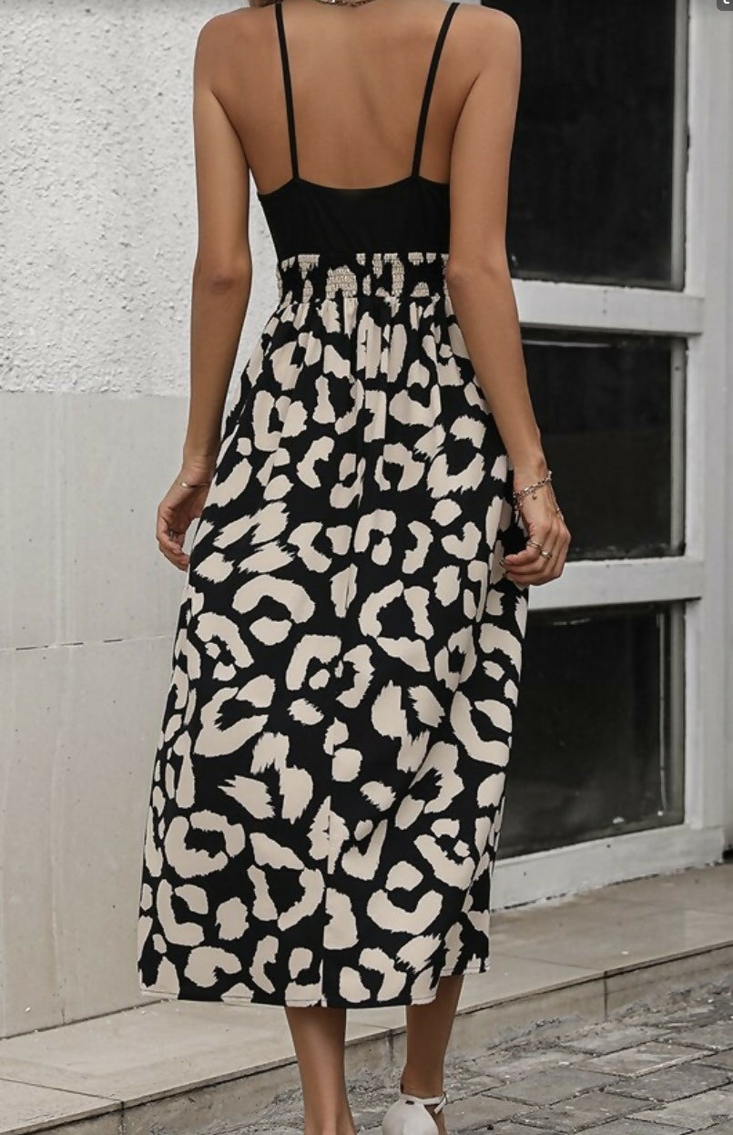 Leopard Print Maxi Dress