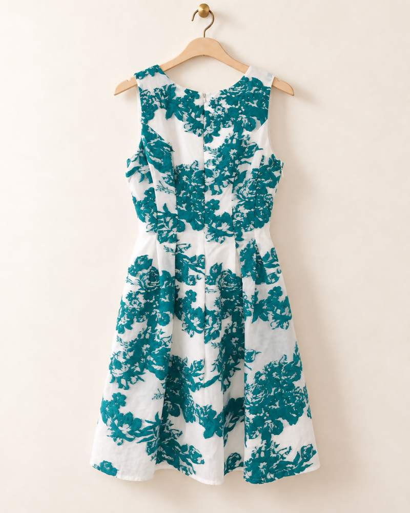 Teal Garden Dress