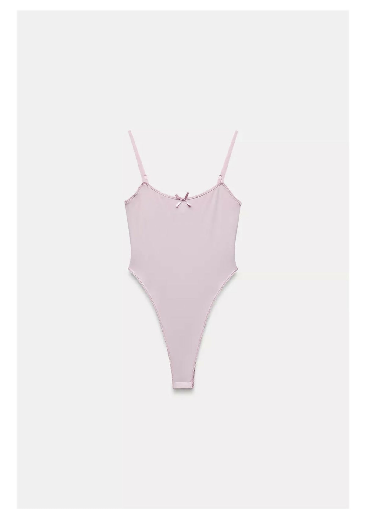 Zara Pink Bow Bodysuit