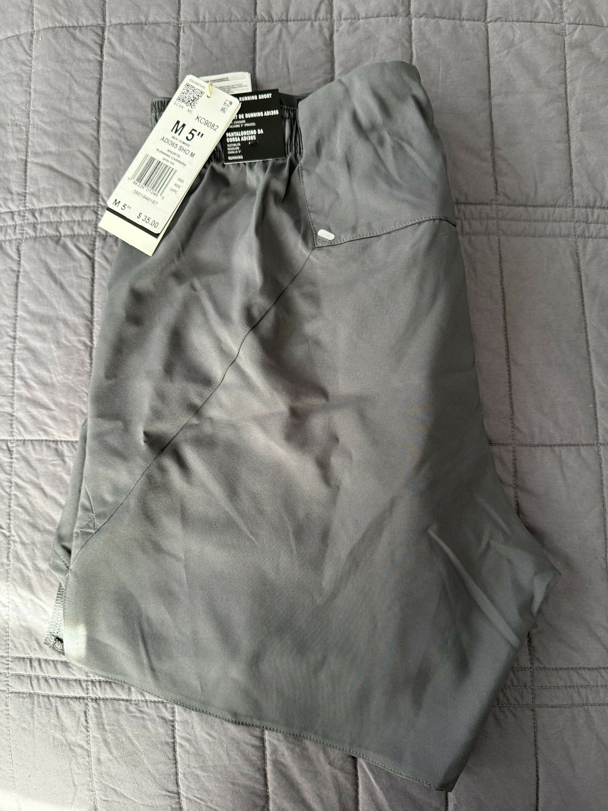 Adidas Mens Running Shorts - Charcoal Grey