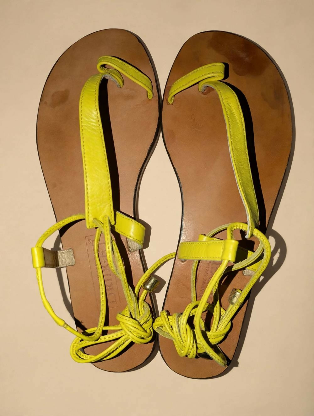 Yellow Bridget Sandals (Size 7)
