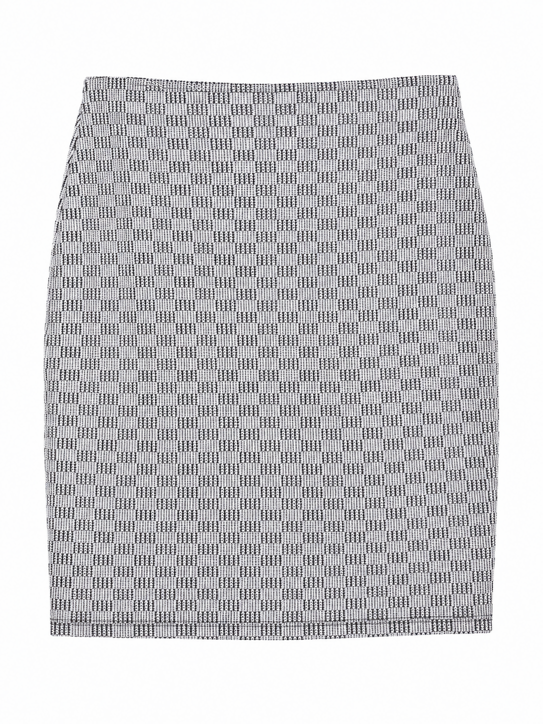 Black and White Pencil Skirt