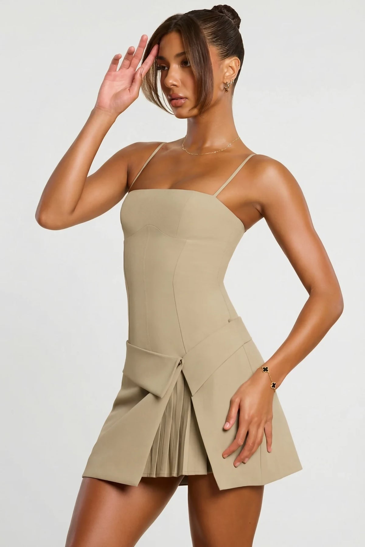 Oh Polly Pleated Mini Dress