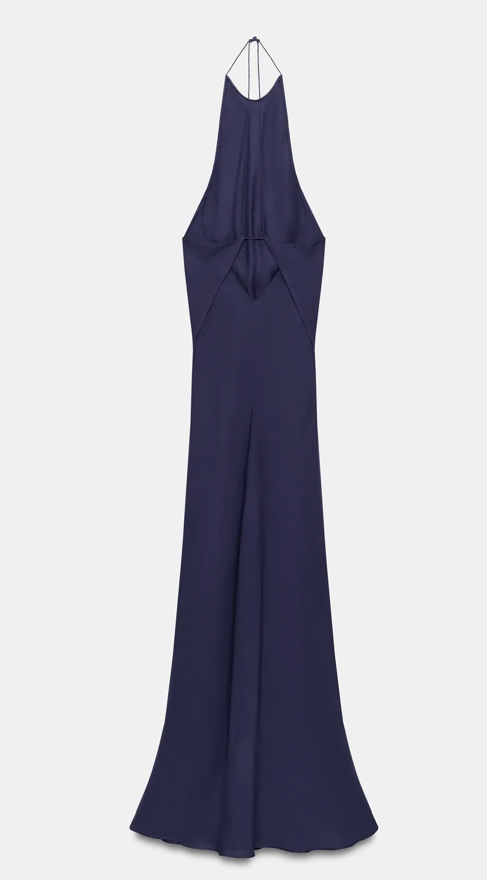 Zara ZW Collection Navy Halter Maxi Dress