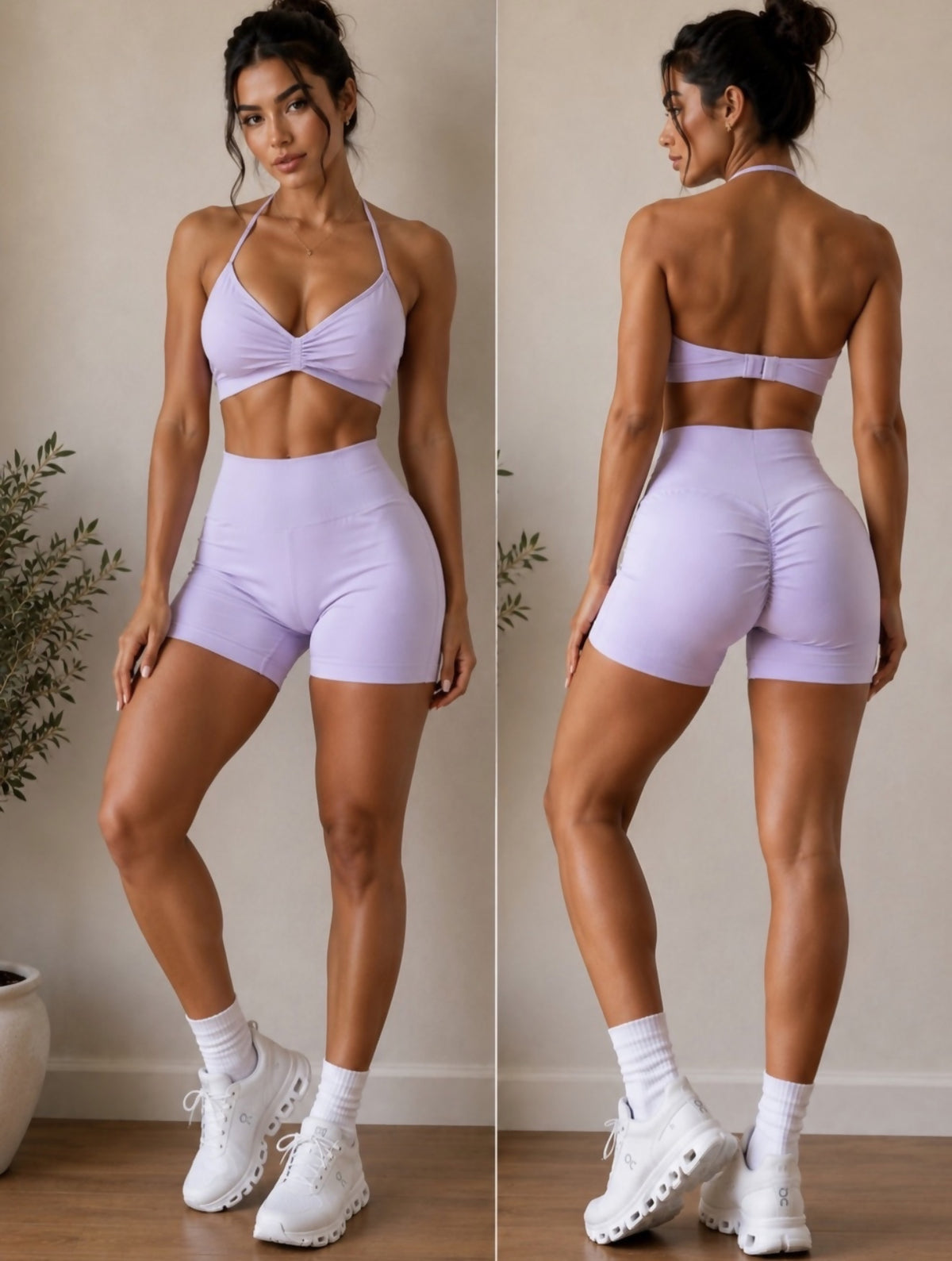 Lavender Sculpt & Contour Activewear Set