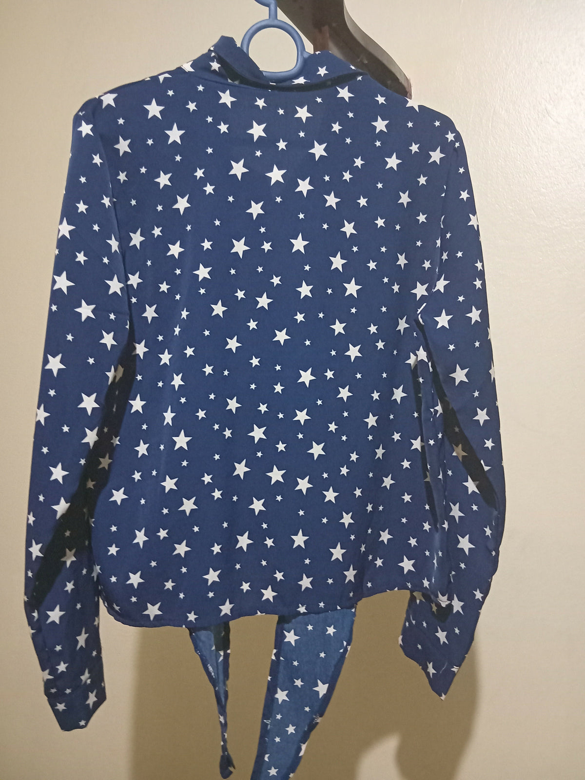 Blue Long Sleeve Star Pattern