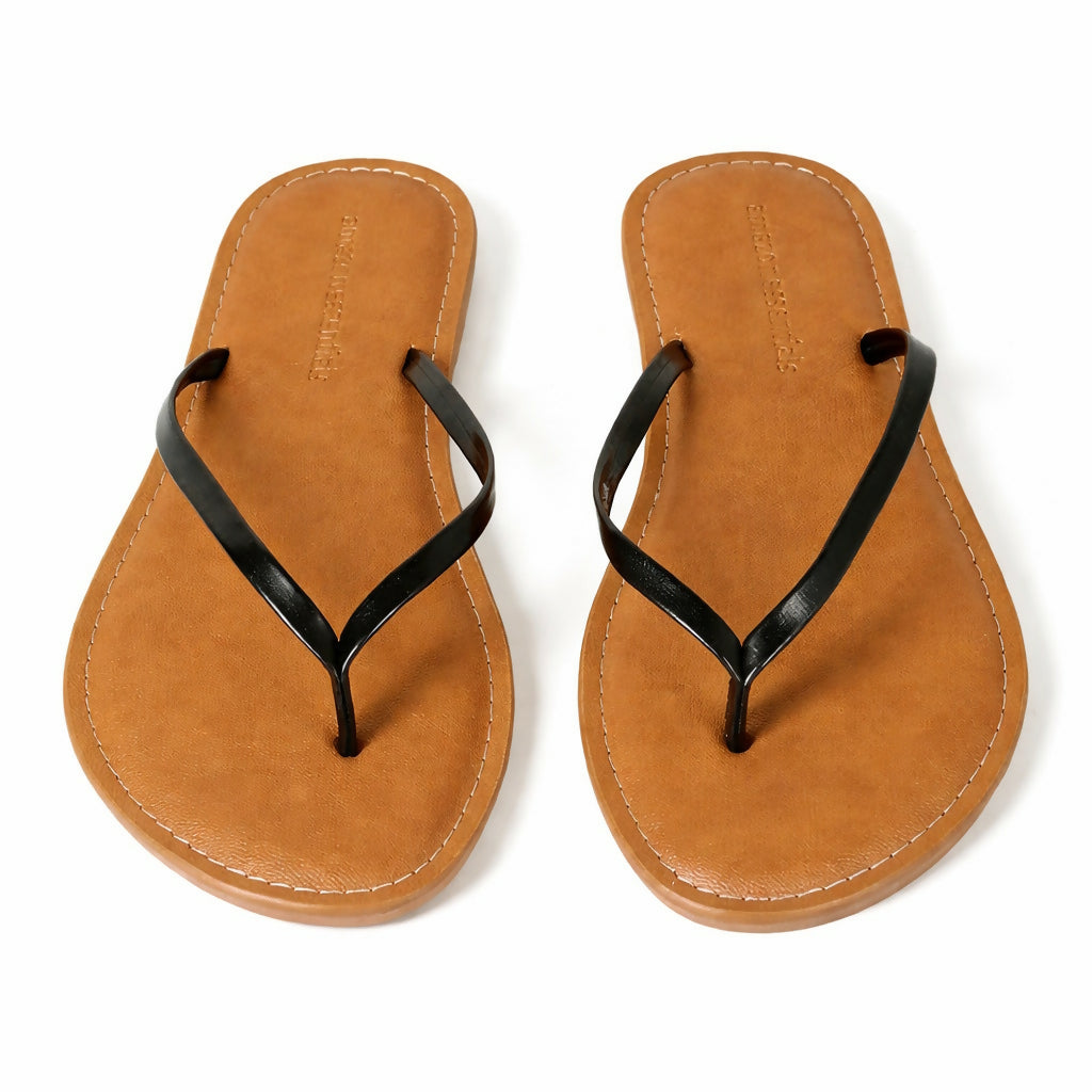 Black Strap Sandals