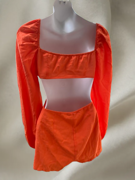 SHEIN SXY orange 2 piece set