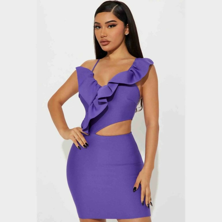 Fashionova Ruffle Me Up Midi Dress