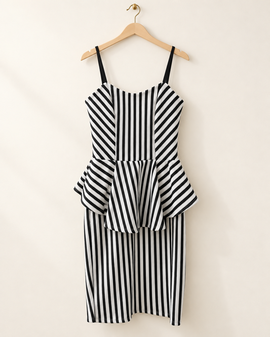 City Lines Peplum Dress