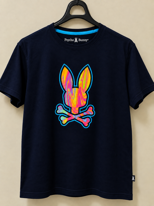 Psycho Bunny Men’s Graphic T-Shirt – Size 4 (Small)