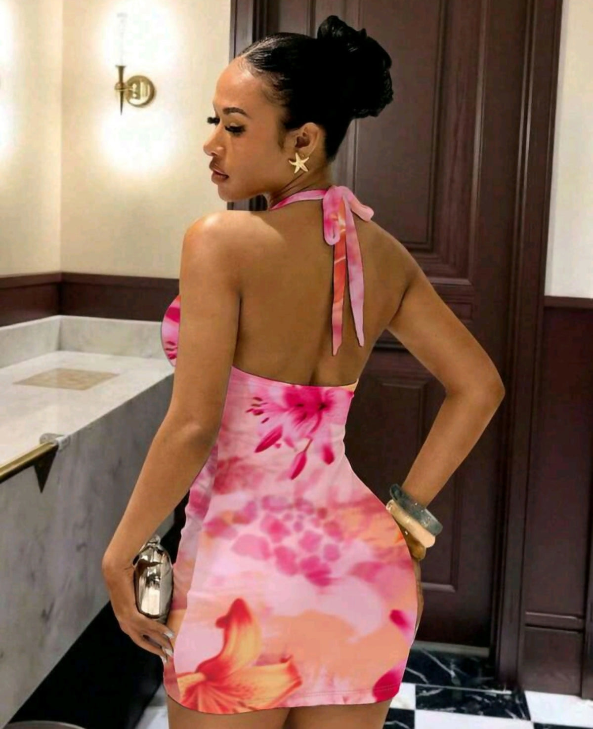 Floral Halter Dress
