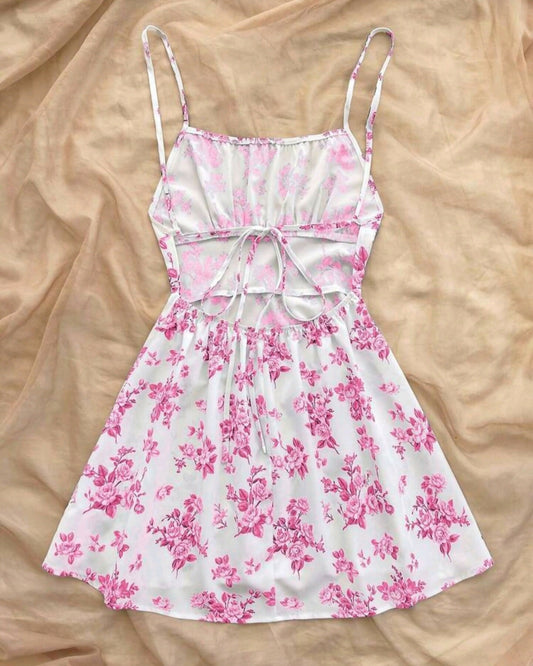Soleia Summer Pink Floral Dress