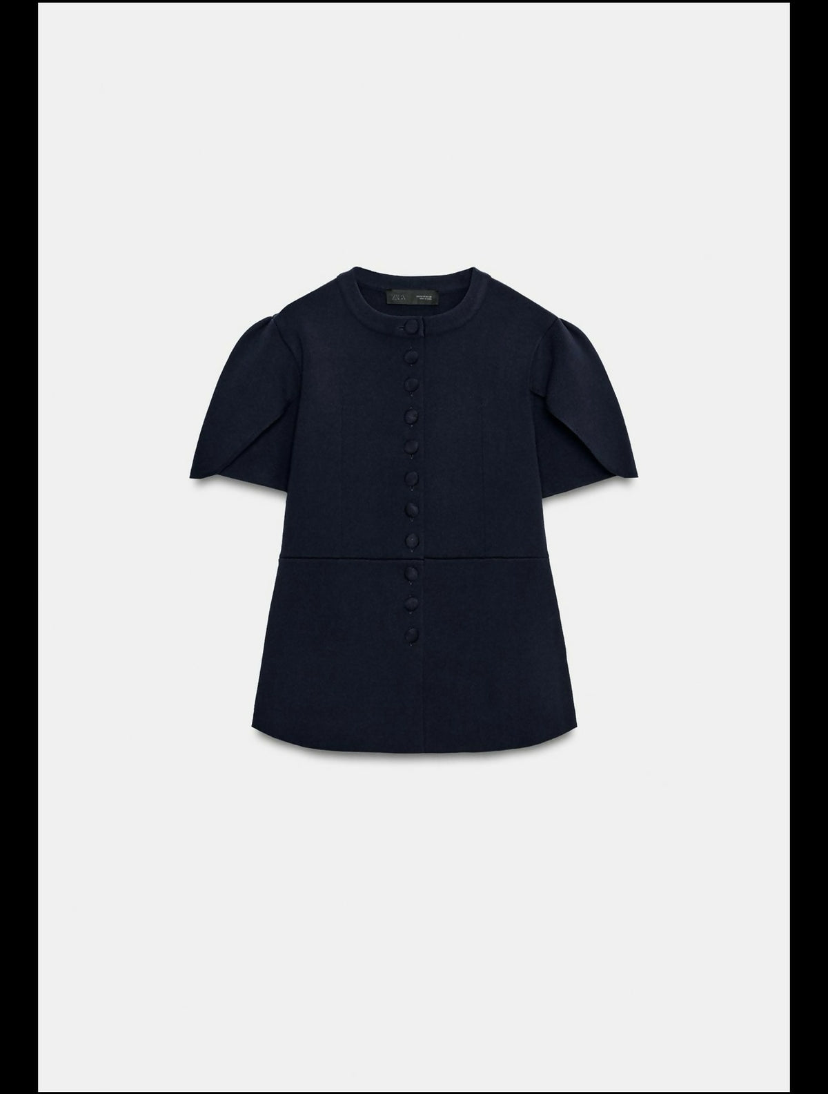 ZARA PUFF SLEEVE CARDAGIN WITH SLITS