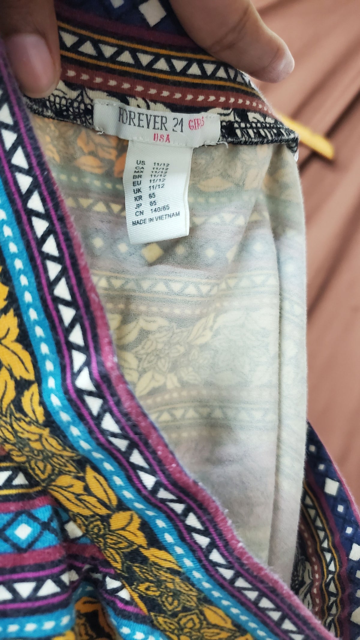 Forever 21 Girls Multicolor Abstract Print Skirt